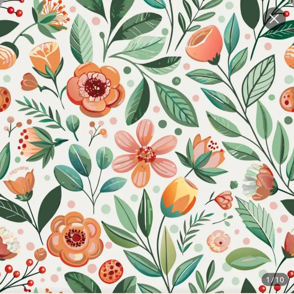 Peel And Stick Waterproof Floral Wallpaper